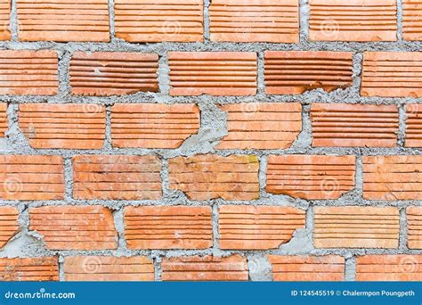 Terra Cotta Bricks Wall Stock Image Image Of Brick 124545519