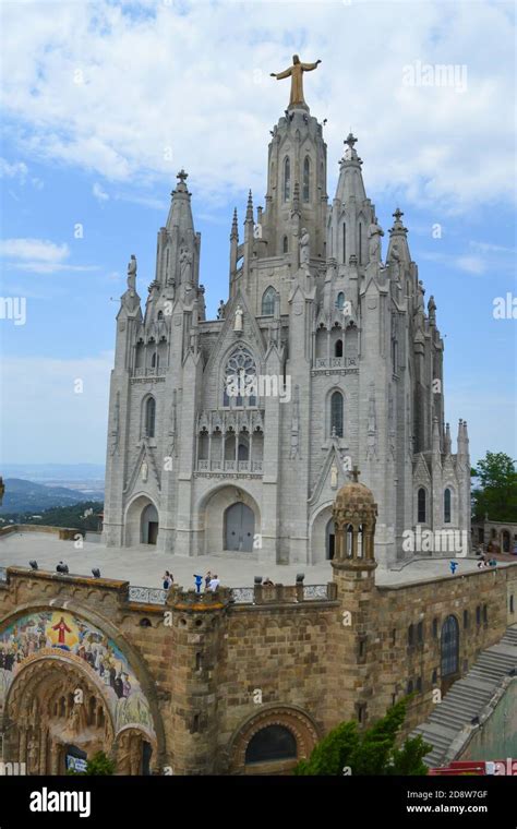 BARCELONA SPAIN JUNE 25 The Sacred Heart Of Jesus Church On The