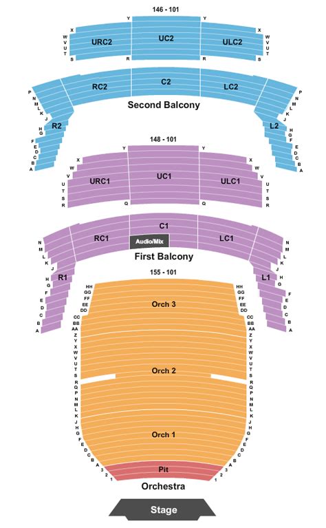 Bass Concert Hall Seating Chart - Austin, TX | CloseSeats.com