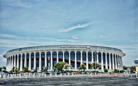 The Forum R American Basketball Stadium Nba Los Angeles Lakers