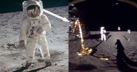 Unwrapping Buzz Aldrin S Visor In Moon Photo Reveals What He Saw