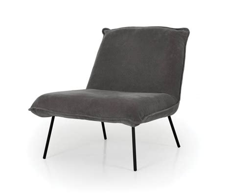 Fauteuil lounge design en velours côtelé JULIE 3 coloris disponibles