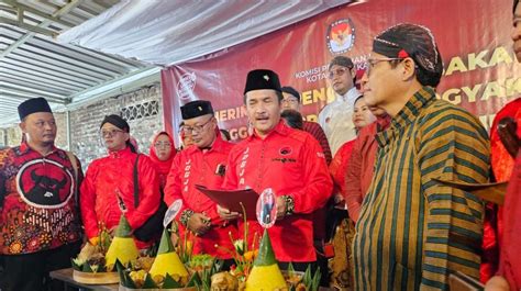 Diwarnai Pawai Budaya PDIP Kota Jogja Ajukan 40 Bacaleg Ke KPU