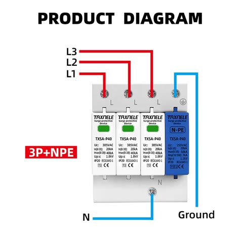 Ac Spd Din Rail P Npe P Npe Ka T T V V V House Surge