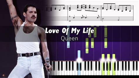 Queen Love Of My Life Piano Tutorial SHEETS YouTube