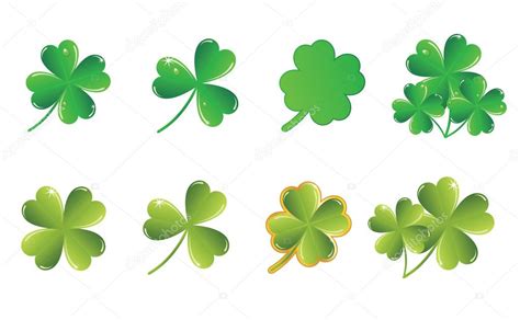 Vector Shamrock Collection Stock Vector Image By ©oskoltsev 9139901