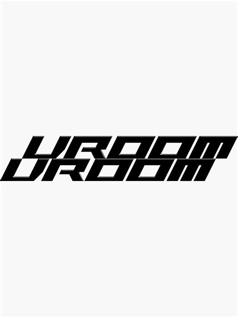 "Vroom Vroom logo " Sticker by Kevzelaya | Redbubble