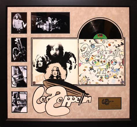 Sold Price Led Zeppelin 3 Signed Framed Album July 6 0118 1000 Am Pdt