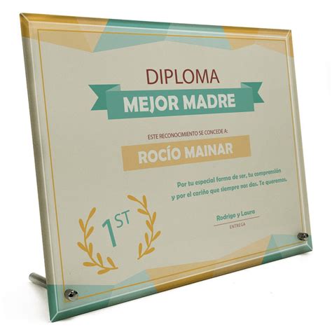 Portafotos Personalizado Cristal X Diploma Colores Lolapix