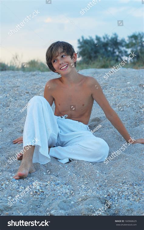 Evening On Azov Sea Happy Boy Stock Photo 160968629 Shutterstock