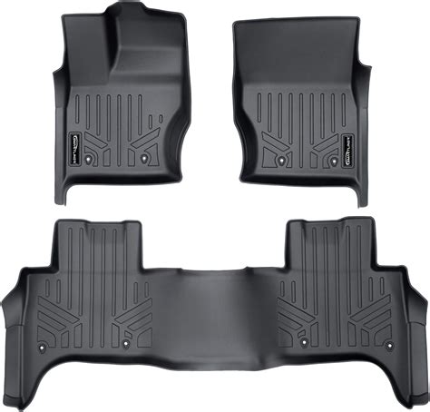 Smartliner Custom Fit All Weather Black 2 Row Floor Mats And Cargo Liner Set