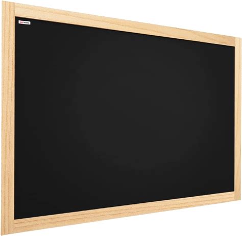 ALLboards Kreidetafel Mit Naturlackierten Holzrahmen 70x50cm Schwarz