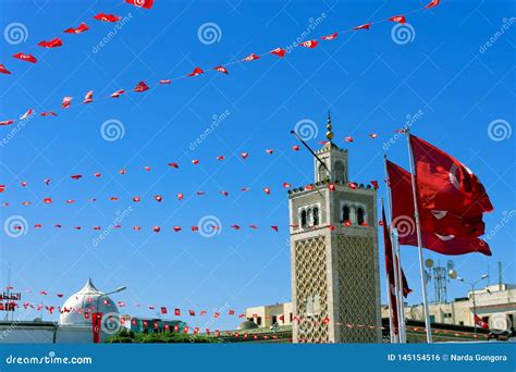 Minaret Of Kasbah Mosque Tunis Tunisia Stock Photo Image Of Tunis