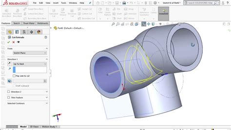 Upvc Way Connector Modeling In Solidworks Youtube