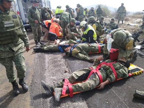 Volcadura De Camión Con Militares Deja Lesionados En Palmar Meganoticias