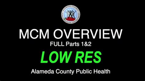 ALAMEDA MCM Medical Counter Measures OVERVIEW 2020 YouTube