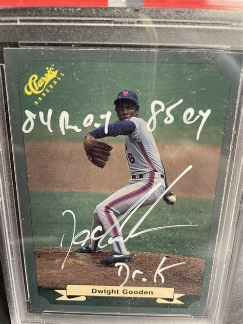 PSA Authentic Autograph 1987 Classic Dwight Gooden FR