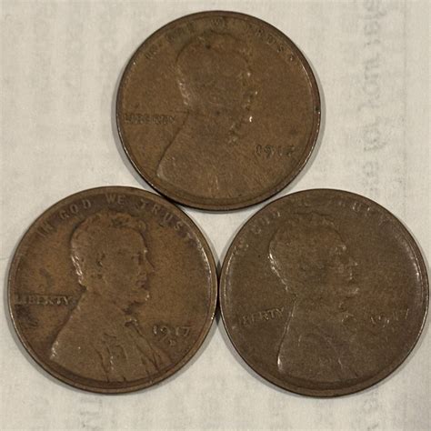 1917 Lincoln Cents PDS For Sale Buy Now Online Item 788499