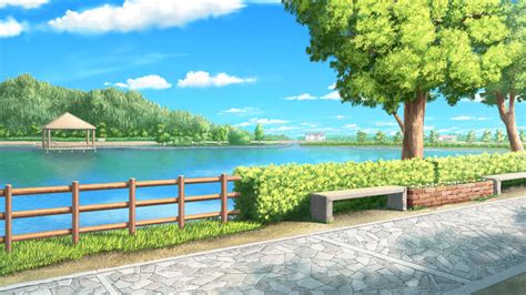 【フリー素材】秋の公園（4枚）【背景イラスト】｜ みんちりえ