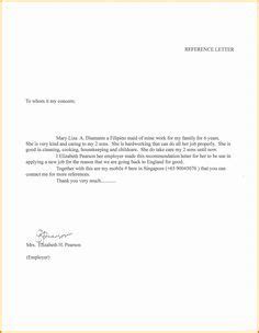 30 Nanny Letter Of Recommendation Letter Of Recommendation Parent