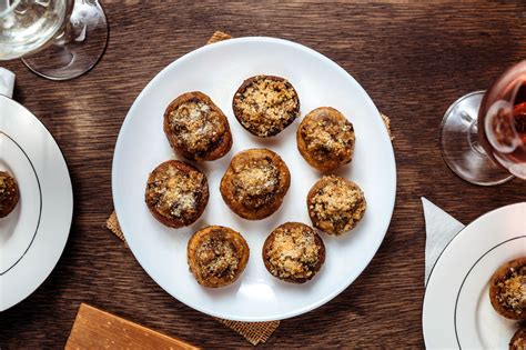 Breadcrumb And Parmesan Stuffed Mushrooms Recipe