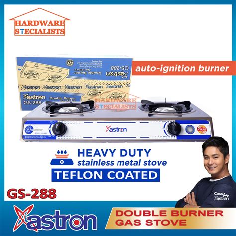 Astron Double Burner Gas Stove Heavy Duty Gs Original Authentic