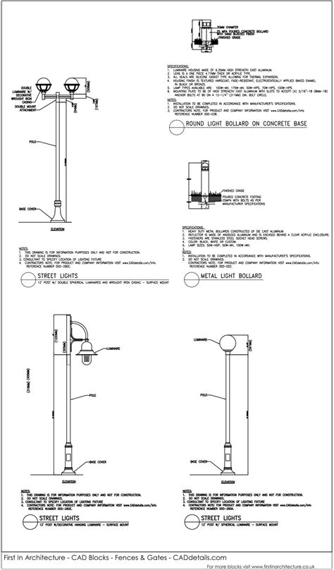 Free Cad Blocks Street Lighting