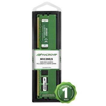 Memória ram pc macrovip 8gb ddr3 1333mhz mv13n9 8 Memória RAM