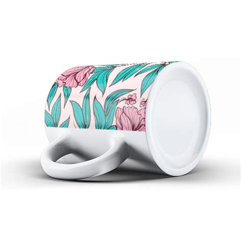 Rose Pattern Caneca Pt Canecas Personalizadas Em Portugal