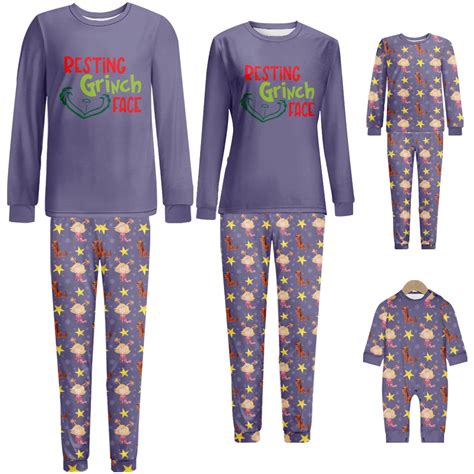 LUXI Plaid Family Pajamas Matching Sets Classic Christmas PJ's ...