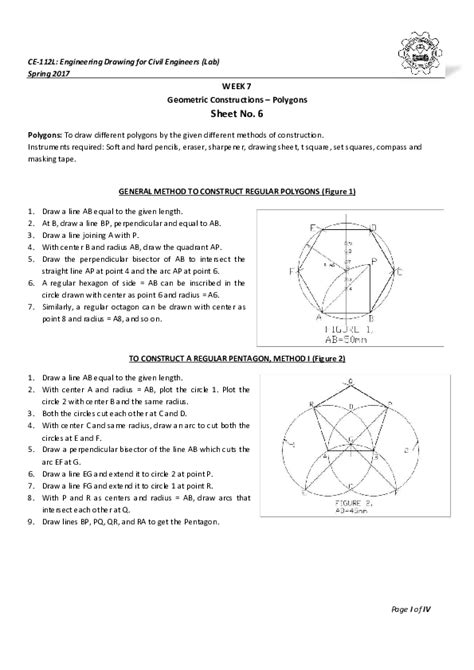 (PDF) WEEK 7 Geometric Constructions – Polygons