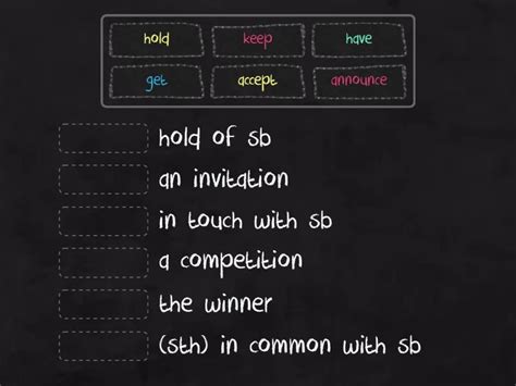 Mindset B1 Unit 1 Collocations Verb Noun Match Up