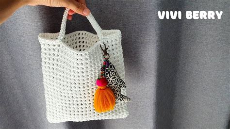 Super Easy Diy Crochet Handbag Crochet Net Bag Crochet Tote Bag