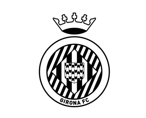 Girona Club Symbol Logo Black La Liga Spain Football Abstract Design