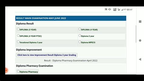 Revaluation Result Of Diploma Pharmacy April Examination