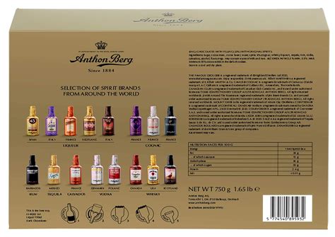 Anthon Berg Chocolate Liqueurs Famous Liqueur Brands Bottles