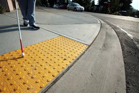 The Actual Purpose Of Those Colorful Sidewalk Bumps Go Viral Go Viral