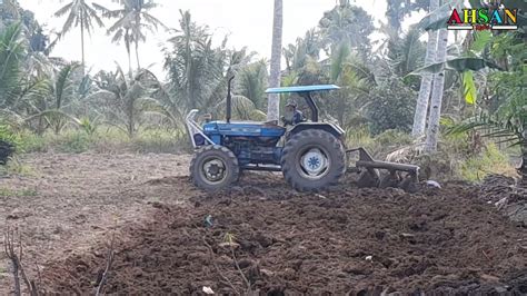 Proses Pembajakan Tanah Dengan Traktor Jonder Youtube