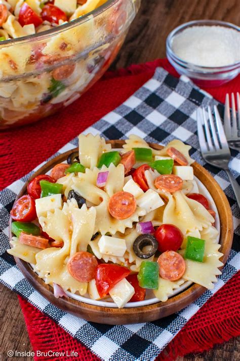 Pizza Pasta Salad Inside Brucrew Life