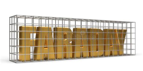 Simple Faraday Cage Design Made of Iron. 3d Illustration Stock Illustration - Illustration of ...