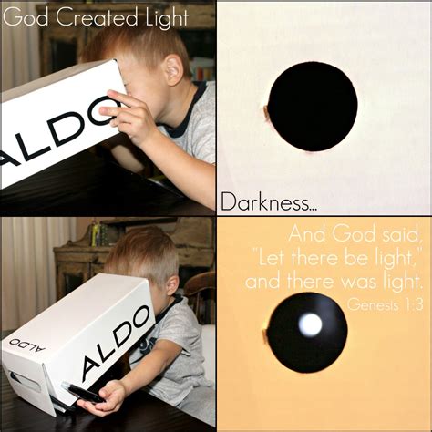 Domestic Charm: God Created Light: Kids Craft