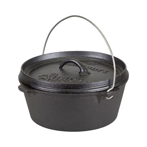 Free Shipping Stansport Cast Pre Seasoned Iron Dutch Oven 4 Qt