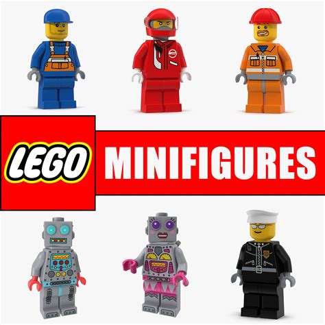 Lego Minifigures 3d Models Collection 2 Modelo 3d 59 Ma Obj Max