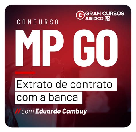 Concurso MP GO Extrato De Contrato A Banca