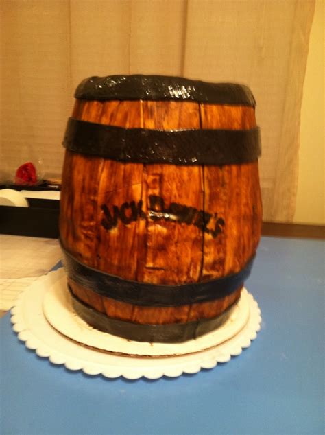 Jack Daniels Barrel Cake