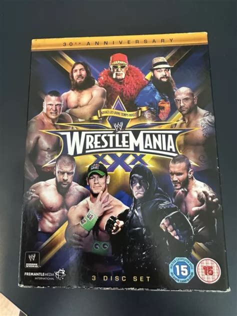 Wwe Wrestlemania Xxx Th Anniversary Disc Dvd Wrestling Box Set