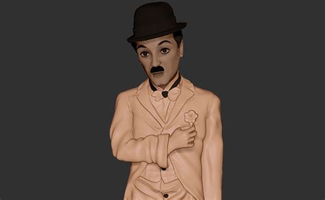 Charlie Chaplin - statue | CGTrader