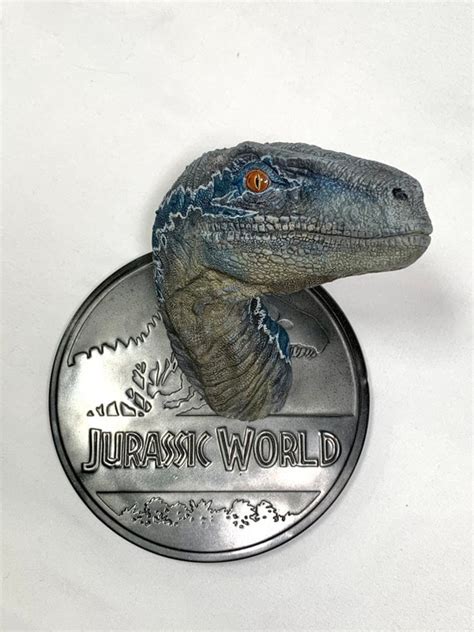 Velociraptor Blue Jurassic World Style Raptor 1:6 Wall Mounted - Etsy