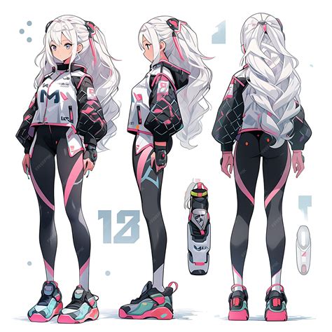 Details Premium Photo | Concept of Female 14 16 Retro Futuristic School Uniform Guide