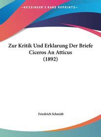 Zur Kritik Und Erklarung Der Briefe Ciceros An Atticus 1892 Buy